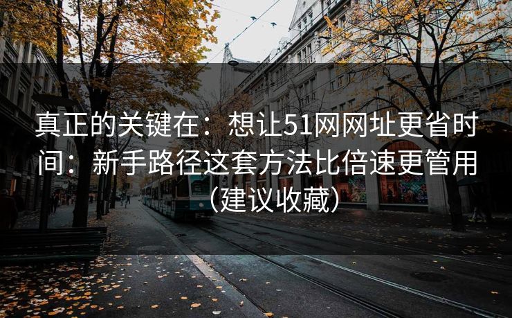 真正的关键在:想让51网网址更省时间:新手路径这套方法比倍速更管用(建议收藏) 真正的关键在:想让51网网址更省时间:新手路径这套方法比倍速更管用(建议收藏)